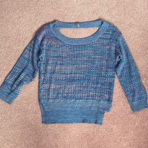 Charlotte Russe Blue and Pink Sweater Size M